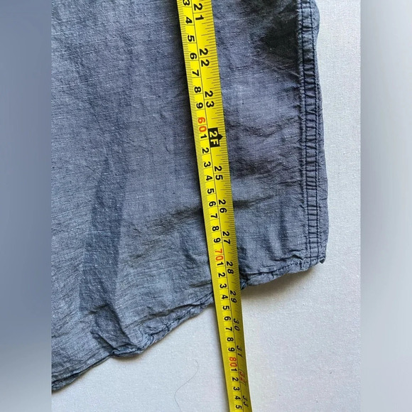 Saks Fifth Avenue linen cotton collar shirt sleeve shirt  Sz XL - Picture 10 of 11